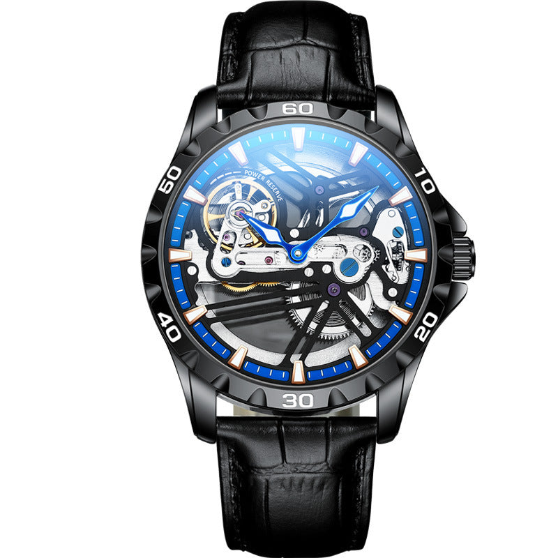 Ailang Watch Manufacturers Directly Supply Fully Automatic Mechanical Watches Vibrato Creative Hollow Men's Watch Generation Silicone Band Watch - GM Traders