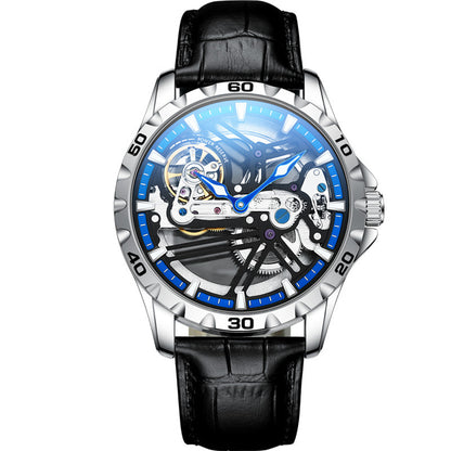 Ailang Watch Manufacturers Directly Supply Fully Automatic Mechanical Watches Vibrato Creative Hollow Men's Watch Generation Silicone Band Watch - GM Traders