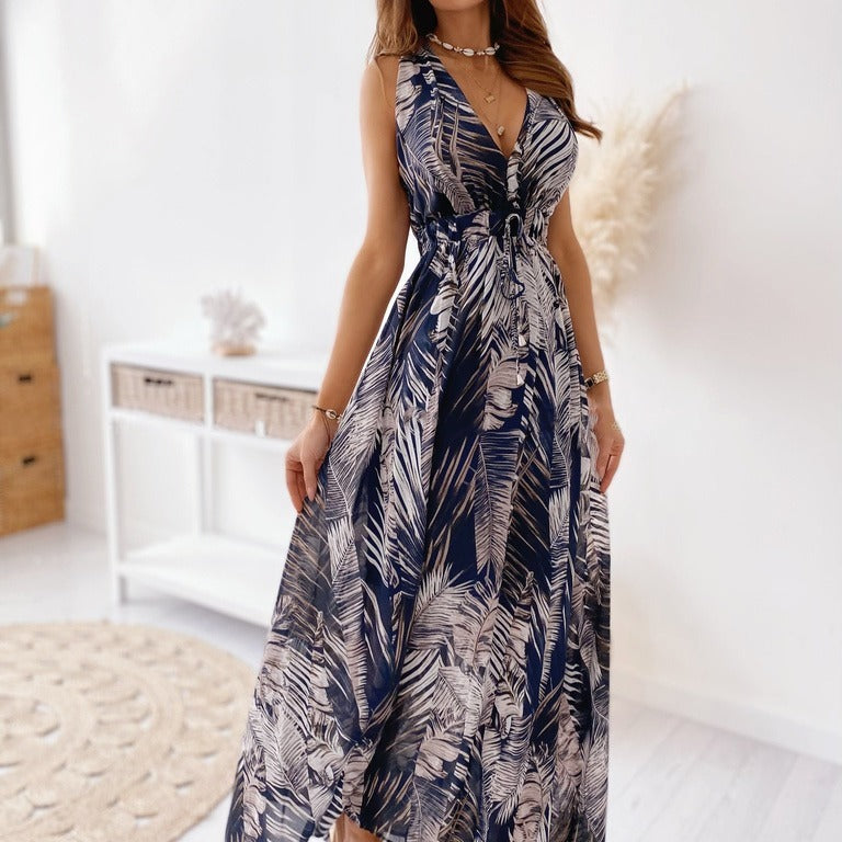 Printed Tie Dress Women - GM Traders