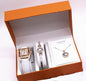 “Women’s Watch & Jewelry Set – Necklace, Bracelet & Wristwatch Combo” ⌚✨ - GM Traders