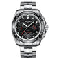 BOYZHE Certified Brand Watch Steel Belt Week Display Luminous Waterproof Fashion Sports Men Mechanical Watches - GM Traders