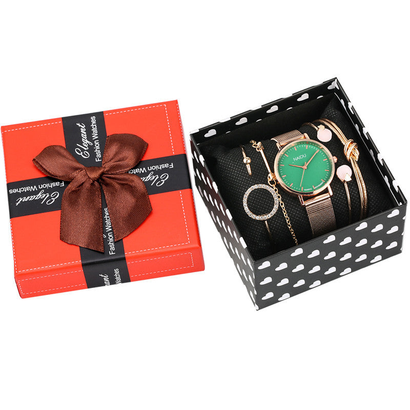 A Variety Of Ladies Quartz Watches Fashion Simple Bracelet Set - GM Traders