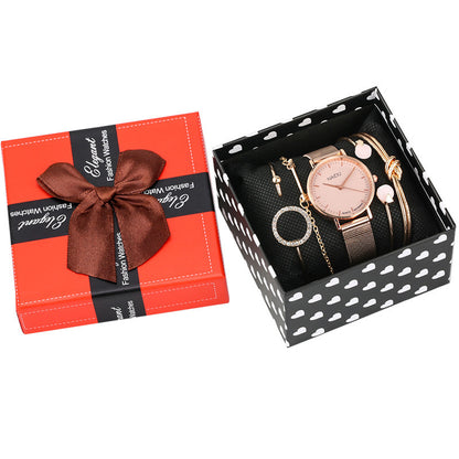 A Variety Of Ladies Quartz Watches Fashion Simple Bracelet Set - GM Traders