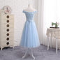 Women’s Long Blue Bridesmaid Dress – One-Shoulder Evening Gown - GM Traders