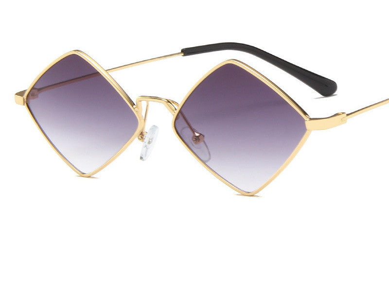 Retro Diamond Metal Sunglasses – Irregular Stylish Eyewear 🕶️✨ - GM Traders