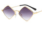 Retro Diamond Metal Sunglasses – Irregular Stylish Eyewear 🕶️✨ - GM Traders