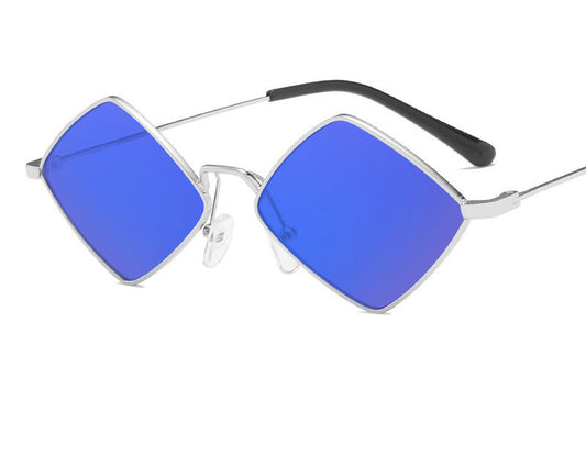 Retro Diamond Metal Sunglasses – Irregular Stylish Eyewear 🕶️✨ - GM Traders