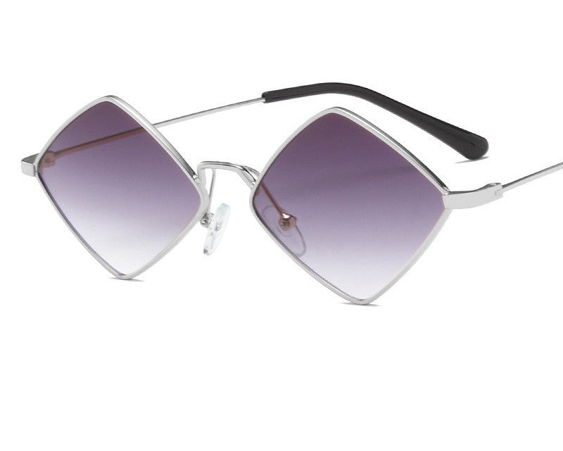 Retro Diamond Metal Sunglasses – Irregular Stylish Eyewear 🕶️✨ - GM Traders