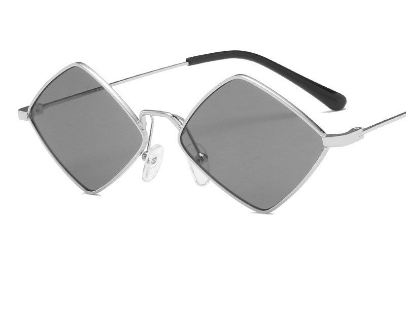 Retro Diamond Metal Sunglasses – Irregular Stylish Eyewear 🕶️✨ - GM Traders