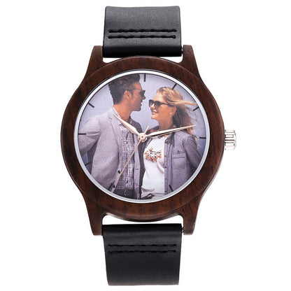 New Cross-Border Wooden Men'S  Commemorative Gift Custom  Oem Self-Built Station Watches - GM Traders