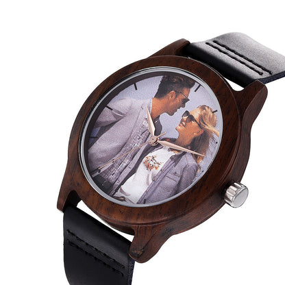 New Cross-Border Wooden Men'S  Commemorative Gift Custom  Oem Self-Built Station Watches - GM Traders
