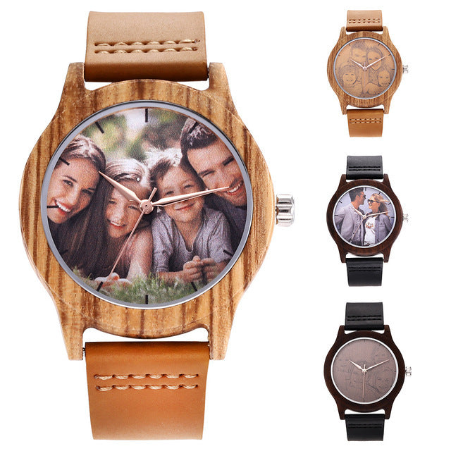 New Cross-Border Wooden Men'S  Commemorative Gift Custom  Oem Self-Built Station Watches - GM Traders