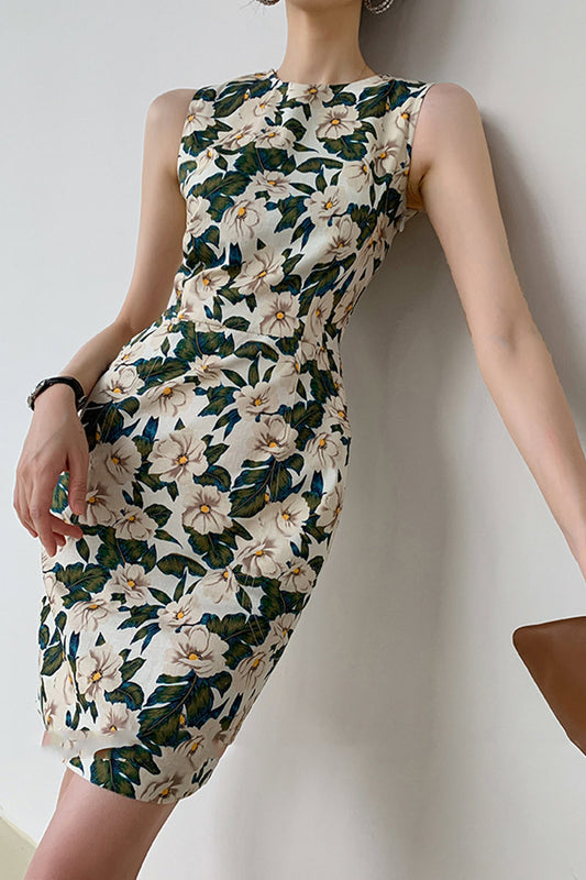 Elegant High-Class Print Sexy Retro Skirt