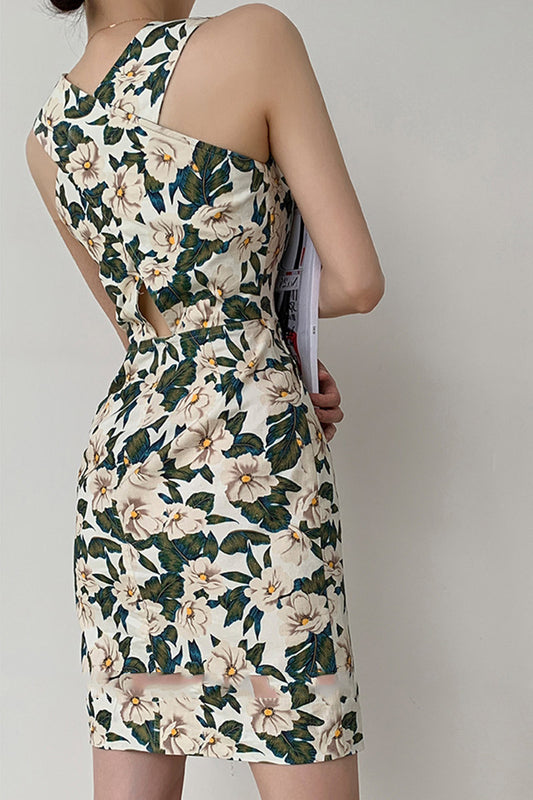 Elegant High-Class Print Sexy Retro Skirt