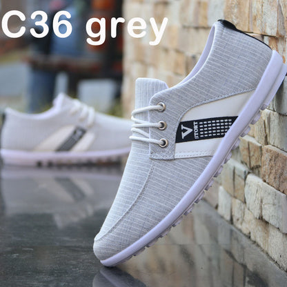 Men'S Soft-Soled Canvas Shoes, Sports And Leisure Old Beijing Cloth Shoes, Peas Shoes - GM Traders