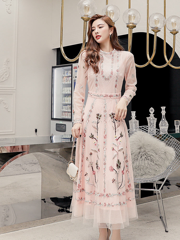 Women’s Embroidered Dress – Elegant Lightweight Skirt Style - GM Traders