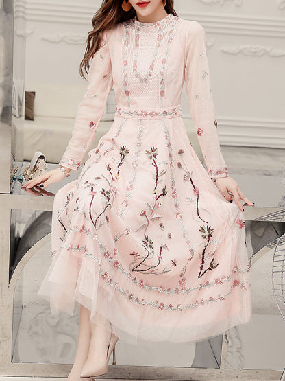 Women’s Embroidered Dress – Elegant Lightweight Skirt Style - GM Traders