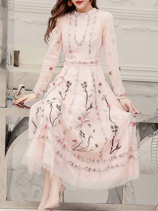 Women’s Embroidered Dress – Elegant Lightweight Skirt Style - GM Traders