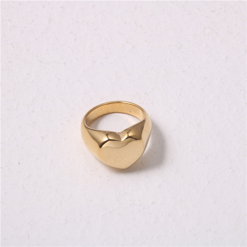 Joias Femininas Trend Best Selling Fofo Hole Heart 18k Banhado - GM Traders