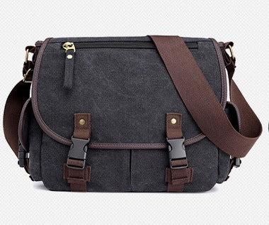Men's Canvas Shoulder Bags Casual Men's Bags Messenger Bags Multifunctional Bags - GM Traders