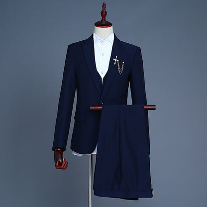 Men’s 3-Piece Suit – Groom & Best Man Formal Vest Set - GM Traders
