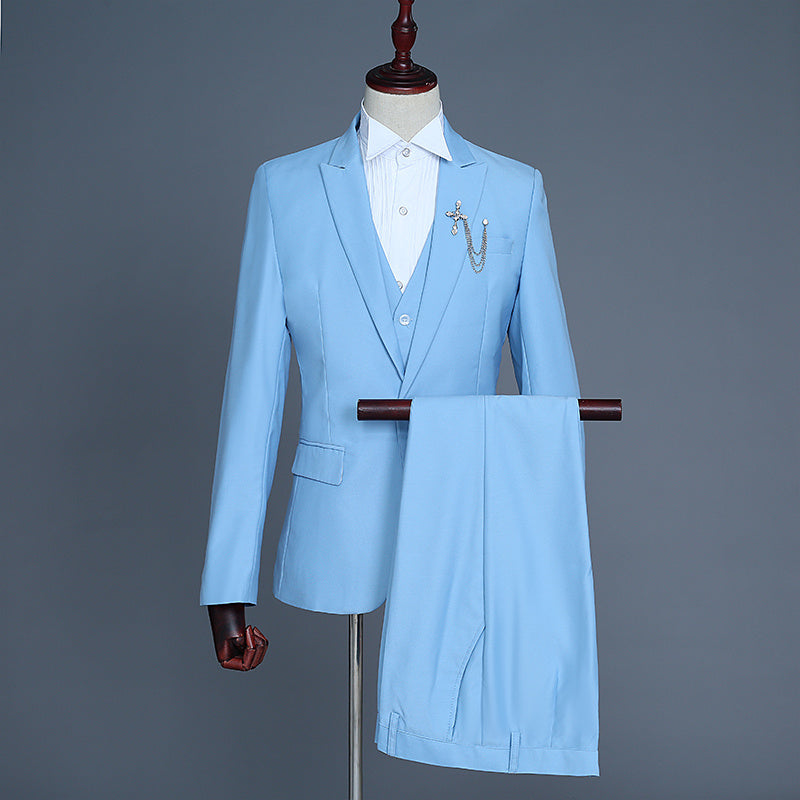Men’s 3-Piece Suit – Groom & Best Man Formal Vest Set - GM Traders