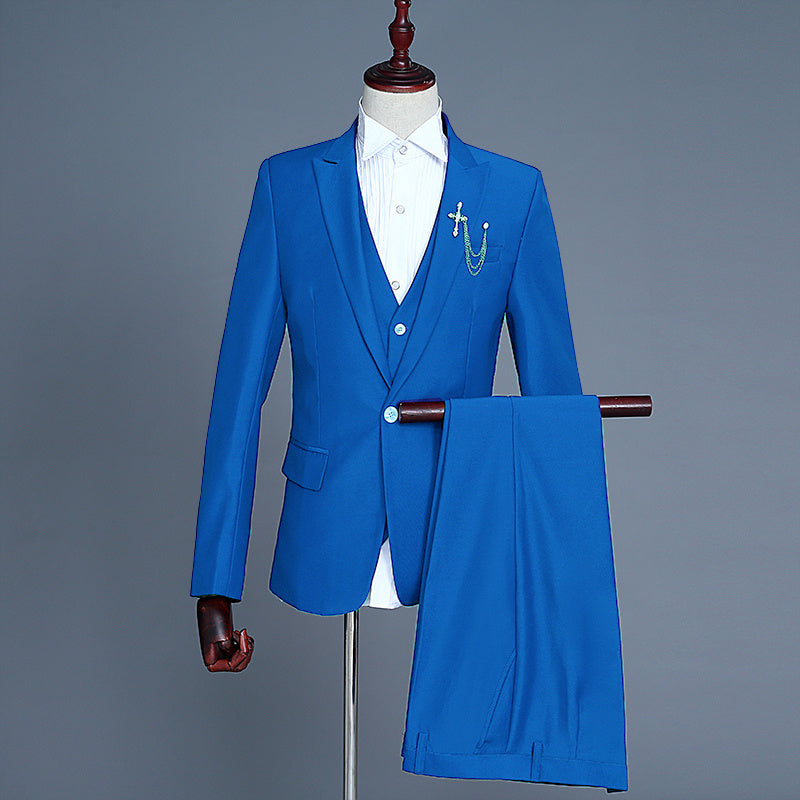 Men’s 3-Piece Suit – Groom & Best Man Formal Vest Set - GM Traders