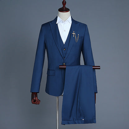 Men’s 3-Piece Suit – Groom & Best Man Formal Vest Set - GM Traders