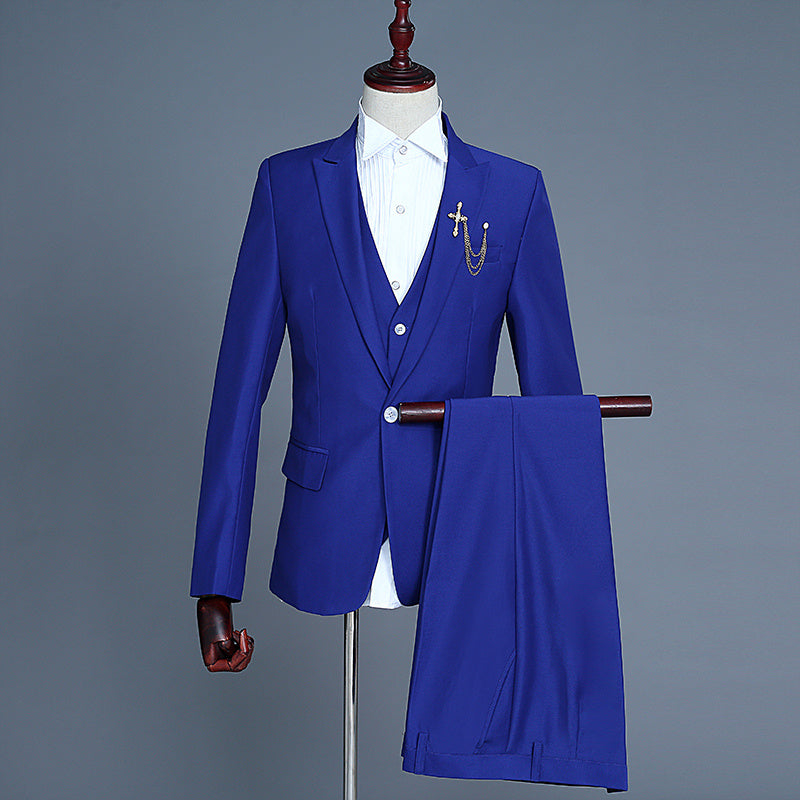 Men’s 3-Piece Suit – Groom & Best Man Formal Vest Set - GM Traders