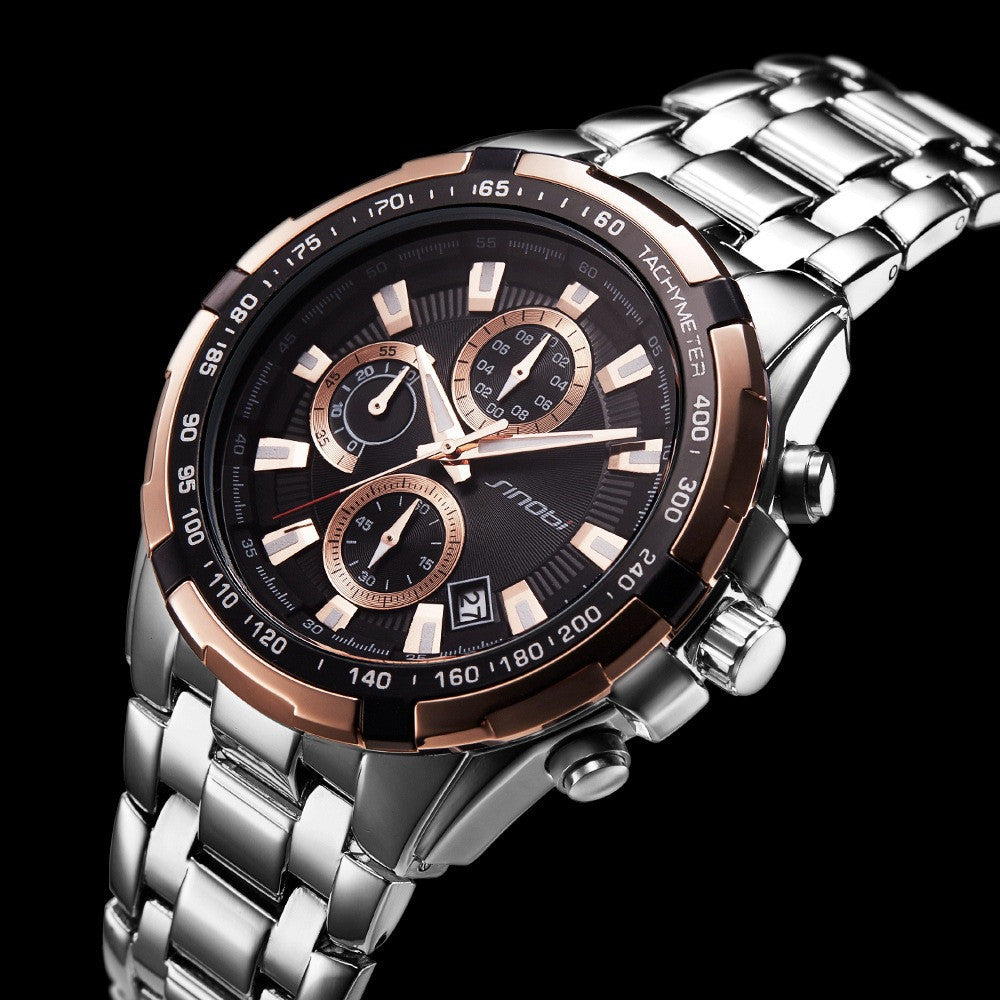Watches Men's Business Casual Multi-Function Sports Watch Quartz Watch - GM Traders