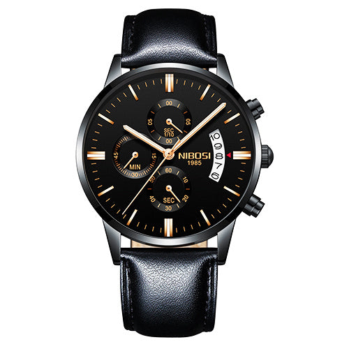 Men Watch Chronograph Sport Mens Watches Top Brand Luxury Waterproof Full Steel Quartz Gold Clock Men Relogio Masculino - GM Traders