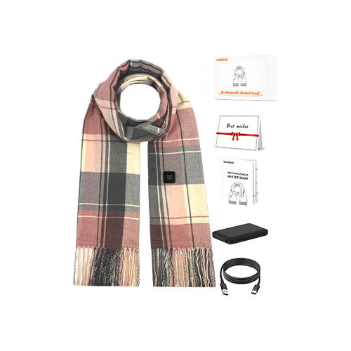 Winter USB Electric Heating Scarf – Warm & Cozy Cold Protection Shawl