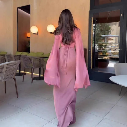 Polyester Long Sleeve Dress Dress Women - GM Traders