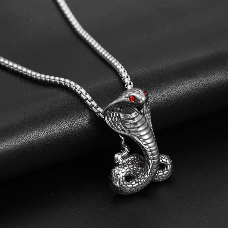 Red Eye Cobra Titanium Steel Item - GM Traders