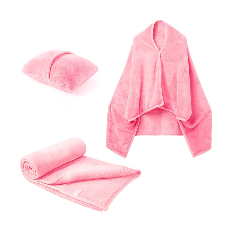 Two-in-One Folding Travel Rug & Cushion Blanket – Multifunctional Portable Blanket | Winter