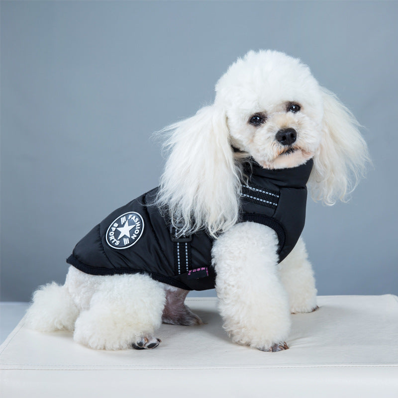 Waterproof Winter Dog Coat with Harness | Warm Big Dog Jacket for Chihuahua, Labrador & Pets