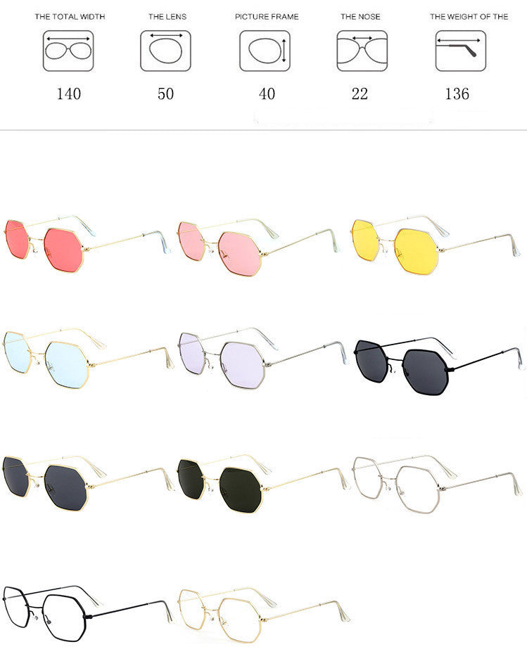 Ocean Polygonal Sunglasses – Trendy UV Protection Eyewear🕶️✨ - GM Traders