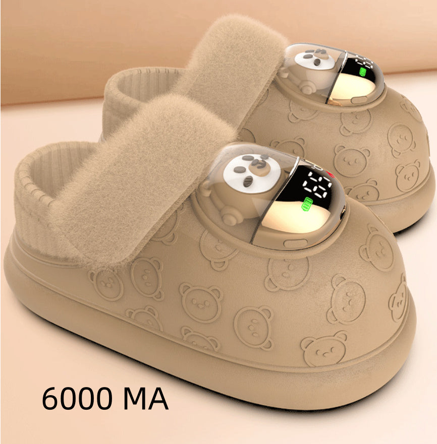 Electrothermal Rechargeable Heated Shoes – Warm Cotton Winter Footwear ❄️