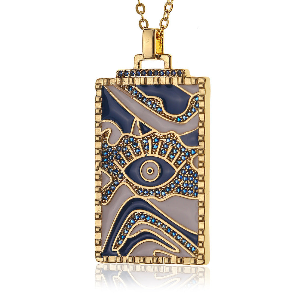 Simple And Personalized Item Drop Oil Pendant Necklace - GM Traders