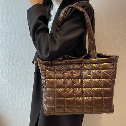 Winter Shoulder Bags Women Fashion Plaid Handbag - GM Traders