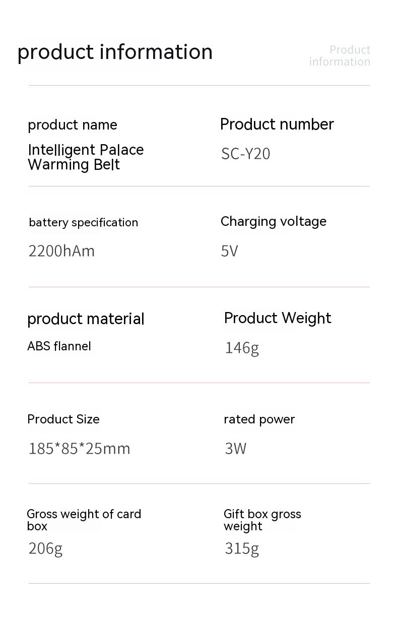 Heating Massage Stomach Belt – Vibration Hot Compress Abdominal Relief ️‍♀️ | Winter