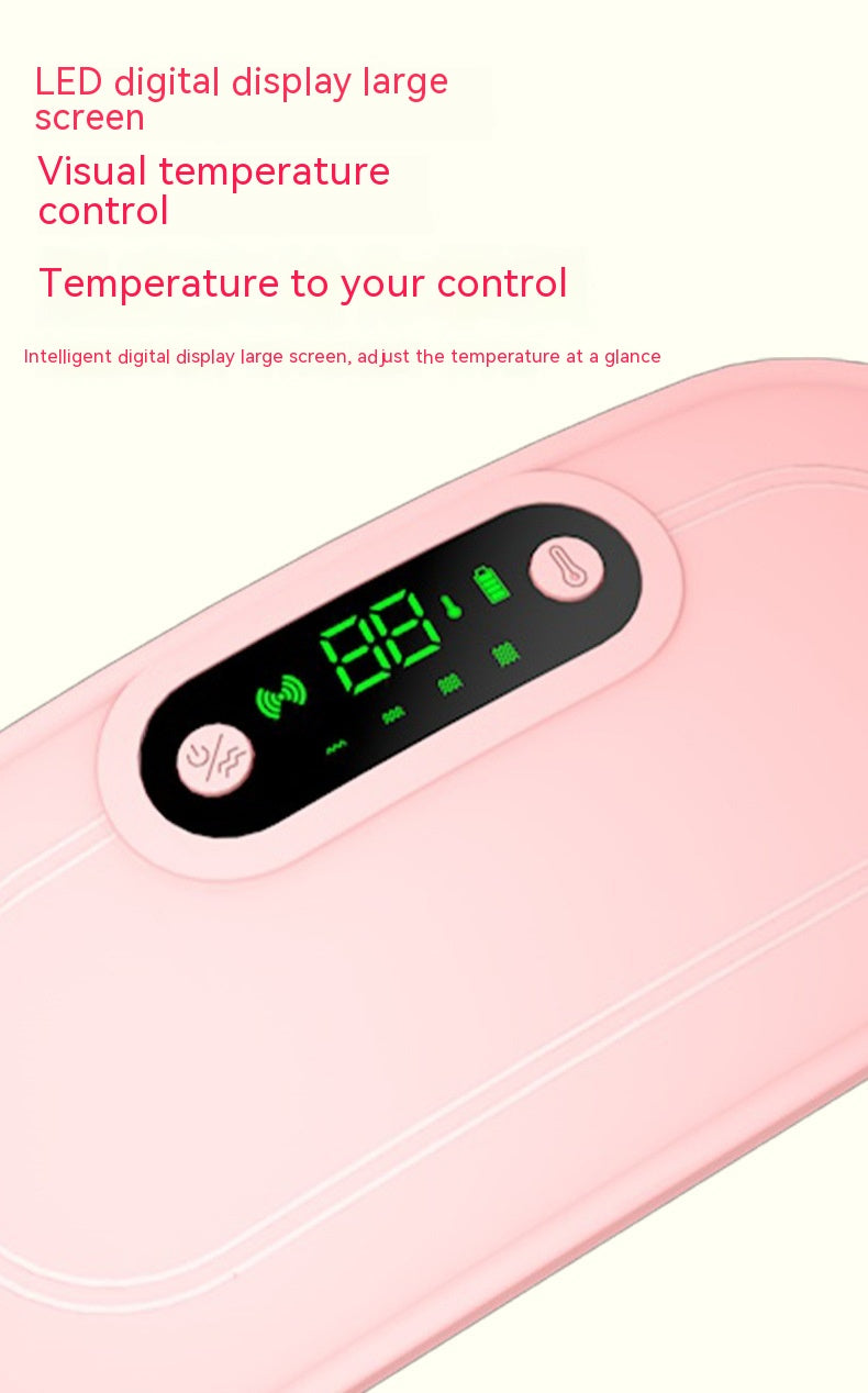 Heating Massage Stomach Belt – Vibration Hot Compress Abdominal Relief ️‍♀️ | Winter