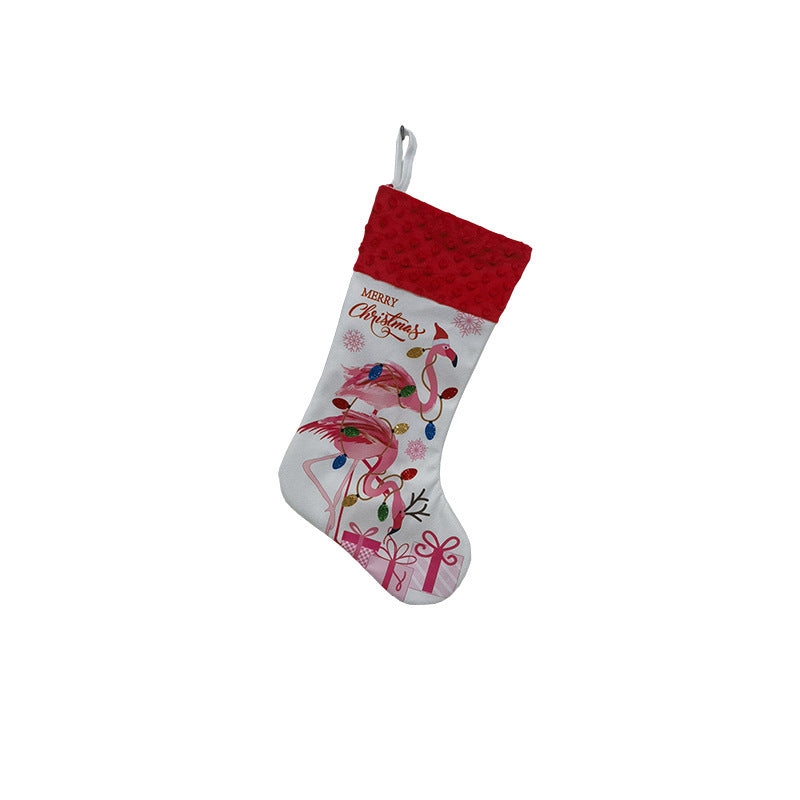 Flamingo Christmas Stockings – Holiday Decoration Pendant for Xmas Home & Office
