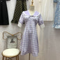 French plaid dress women - GM Traders