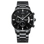Men Watch Chronograph Sport Mens Watches Top Brand Luxury Waterproof Full Steel Quartz Gold Clock Men Relogio Masculino - GM Traders