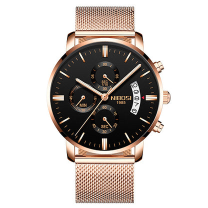 Men Watch Chronograph Sport Mens Watches Top Brand Luxury Waterproof Full Steel Quartz Gold Clock Men Relogio Masculino - GM Traders