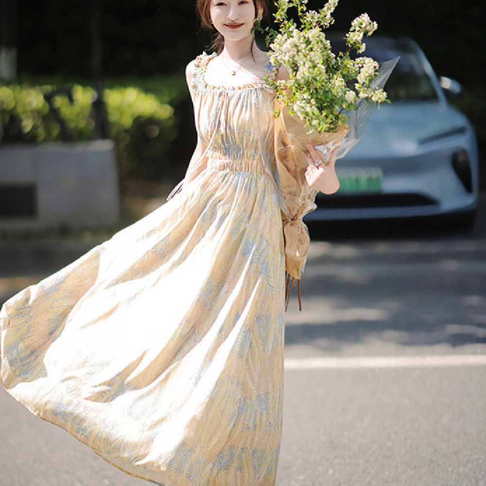 Floral Slip Dress Stringy Selvedge Dress Women - GM Traders