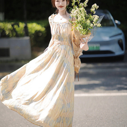 Floral Slip Dress Stringy Selvedge Dress Women - GM Traders