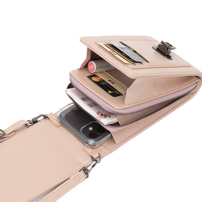 Rivet Design Shoulder Bags Mobile Phone Handbag Solid Color Crossbody Bags Women - GM Traders