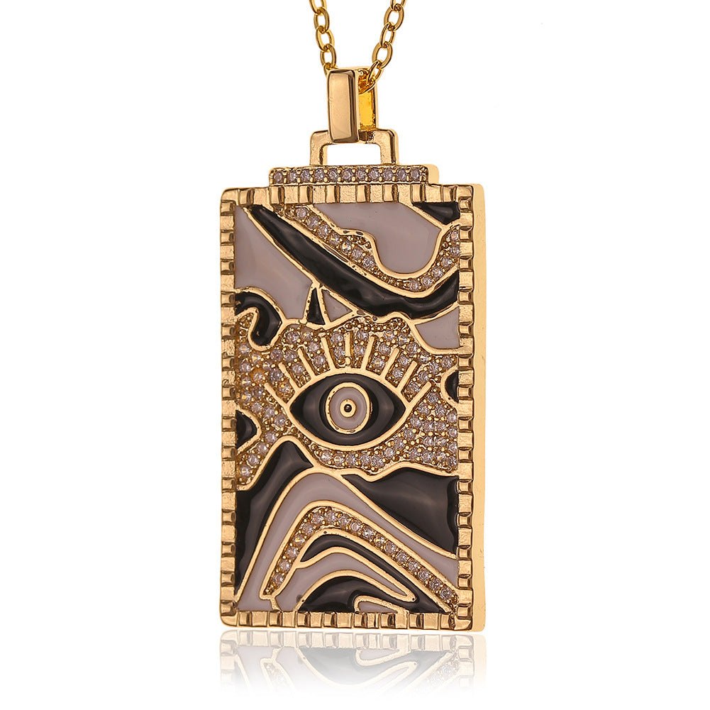 Simple And Personalized Item Drop Oil Pendant Necklace - GM Traders